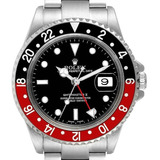 Relógio Rolex Gmt-master Base Eta Prreto E Vermelho +caixa