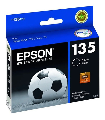 Cartucho Epson 135 Stylus T25 Tx123 Tx125 Tx133 Tx135