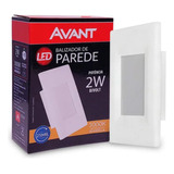 Kit 2x Balizador Led 2w 4x2 Avant Branco Quente 3000k