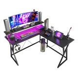 Cubicubi Gaming Desk 50.4 With Led Strip & Monitor S.