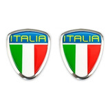 Emblema Lateral Borda Cromado Fiat Italia Palio Todos (par)