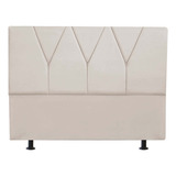 Cabeceira Estofada Queen Jade 160cm Suede Bege C /frame