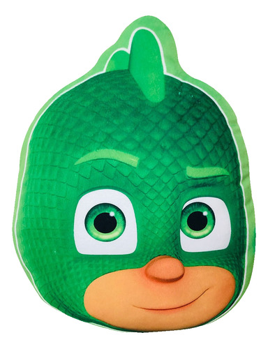 Almohadon Piñata Pj Masks Gecko Color Verde Claro