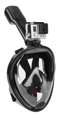 Máscara Snorkel Buceo 180° Con Adaptador Para Gopro Anti-fog