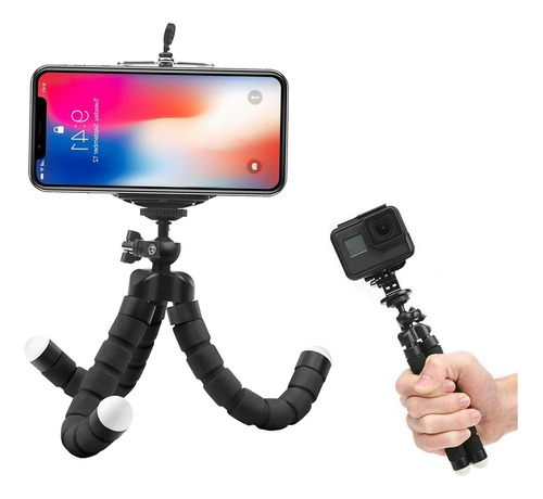 Tripode Celular Flexible + Adaptador Camara Selfie Kit