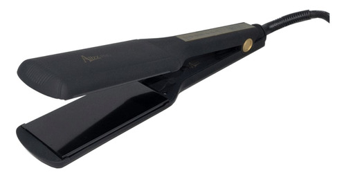 Plancha De Cabello Alizz Professional Pro + Size Negra Mate 125v