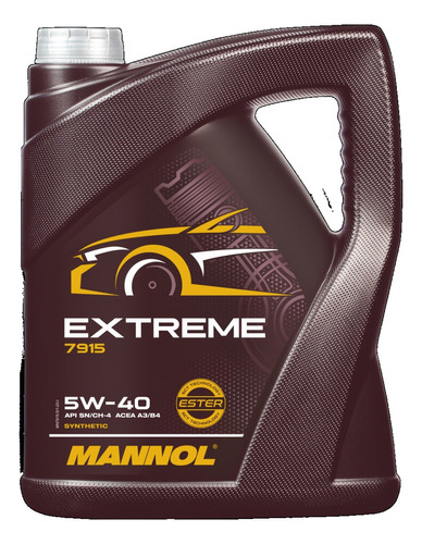 Aceite Mannol Extreme 5w40 5lts Sintetico Made In Germany