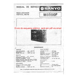 Esquema Radio Gravador Sanyo M8500 M 8500  Via Email