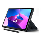 Tablet Lenovo Tab M10 Plus G3 4gb 128gb Funda + Pen Gris Color Storm Gray