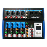 Consola Mixer 4ch + 1 Stereo Apogee Alive 6