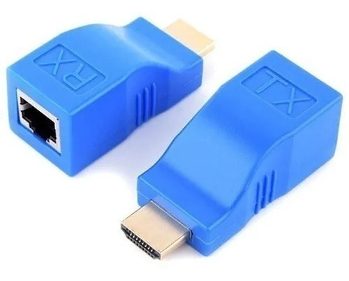 Extensor Conversor Hdmi 4k Rede Rj45 Transmissor E Receptor