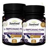 Kit 2 Triptofano Alto Teor Pure 1000mg 60 Softgels Sunfood