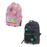 Mochila Con Carro Mooving  Trolley 2024 Escolar Con Ruedas