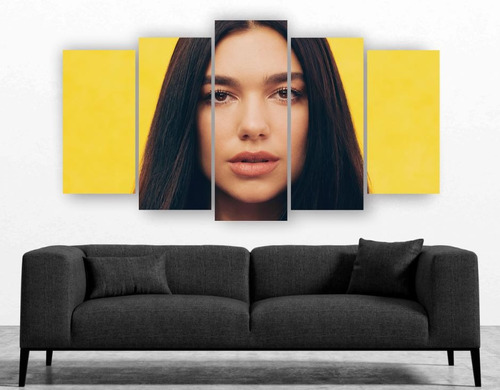 Set De 5 Cuadros En Canvas Dua Lipa Decorativo Moderno - 21