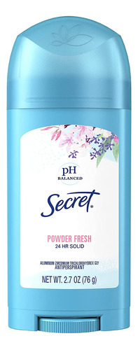 Desodorante Secret Bastão Ph Balanced Powder Fresh 76g