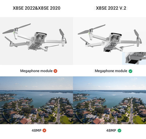 Fimi-dron X8 Se 2022 V2 4k 10km Cámara De 3 Ejes, Cardán