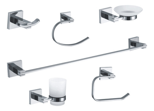 Set Accesorios Para Baño Set 6 Piezas Peirano 11000