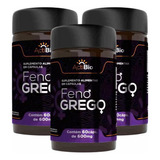 Kit 3 Feno Grego Actibio 60 Cápsulas Supra Ervas