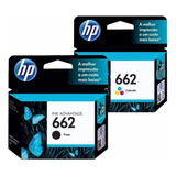 Combo Cartucho Hp 662 Negro Y Color Hp 2515 1515 2545