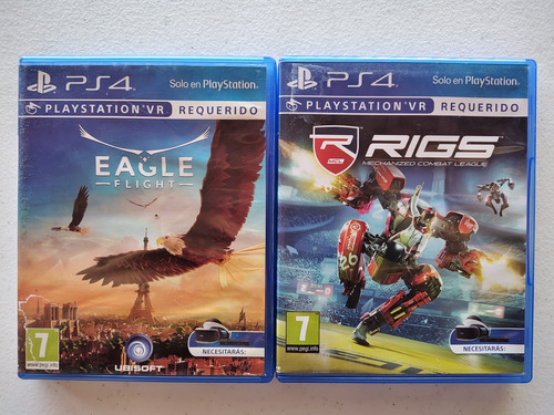 Combo Jogos Eagle Flight + Rigs Ps4 Playstation Vr Psvr