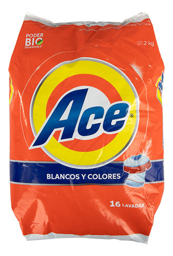 Detergente Ace Regular En Polvo 2 Kg