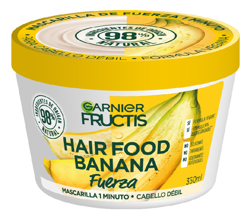 Mascarilla Garnier Hair Food Banana Fuerza 350ml