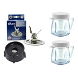 Kit 2 Mini Vaso De Plástico Compatible Con Licuadoras Oster