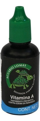 Vitamina A Para Tortugas 30 Ml Tratamiento Preventivo Edema