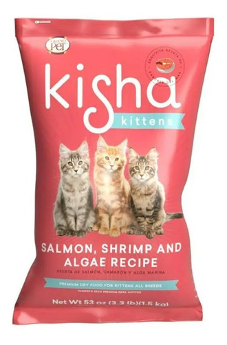 Alimento Kisha Premium Kitten 1.5kg (3.3lb) Grand Pet