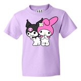 Remera Kuromi My Melody Nene Nena Infantil Algodón