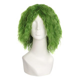 Cosplay Peruca Masculino Encaracolado Verde Resistência Ao