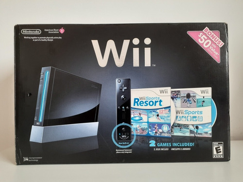 Nintendo Wii Black.