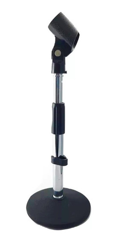 Mini Tripie Pedestal De Mesa Para Microfono Con Clip 490-775