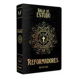 Bíblia King James 1611 De Estudos Reformadores - Capa Luxo Preta, De Diversos Cooperadores. Editora Bvbooks Em Português