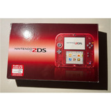Nintendo 2ds Crystal Rojo Transparente | Solo Caja