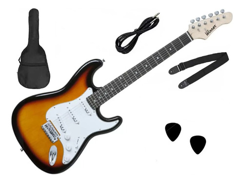 Guitarra Strato Vermelha Ou Sunburst