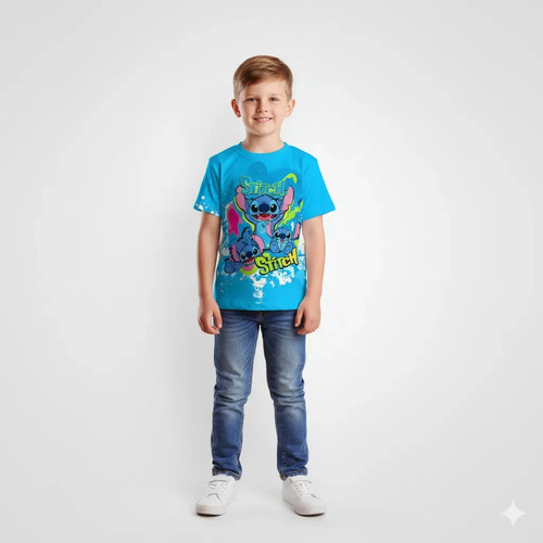 Playera Capitán América Niño Sublimada Full Print Hd