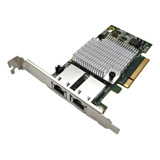 Placa Rede Dual 10gb Intel Oem X540-t2 Pcie-x8 Pcie-x16