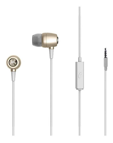 Manos Libres Motorola Earbuds Metal Oro - 3.5mm Universal