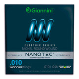 Encordoamento Giannini Nanotec Guitarra .010 Geegst10