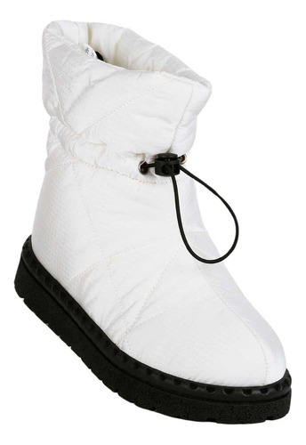 Bota Invernal Piso Mujer Blanco Textil Furor 19403905