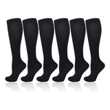 6pares Calcetas De Compresión Hombre Mujer Calcetines Largas