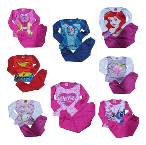 Pijama De Invierno Niña 2 Piezas Frozen Sky Paw Patroll Elsa