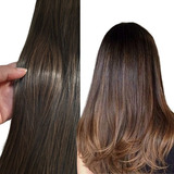 Cabelo Aplique Tic Tac 70cm - 100% Orgânico 150gr Cor Morena Iluminada Mel 1/27