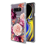 Funda Para Samsung Galaxy Note 8 | Transparente Con Flores
