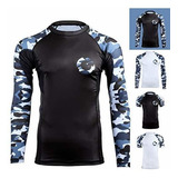 Gold Bjj Jiu Jitsu Rashguard - Camisa De Compresión De Manga