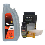 Aceite Kixx Moto 4t 20w50 Full Sintetico + Kit Cadena