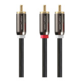 Cable De Audio Divisor Estereo Digital 1 Rca A 2 Rca M/m