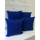 Pack X 4 Fundas De Almohadones 40x40 Colores Lisos Deco