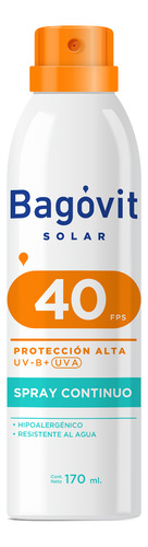 Bagóvit Protector Solar Spray Continuo Fps40